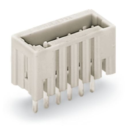 WAGO 733 Series Straight Through Hole Header, 10 Contact(s), 2.5 mm Pitch, 1 Row, Shrouded