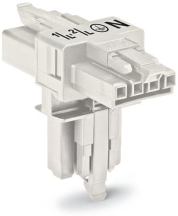 WAGO 890 Series Plug-in Connector Female Spring Pressure Connection, 4-Pole, 16A, 4-Way, IP20, IP40