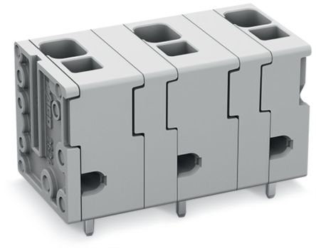 WAGO 2624 Series PCB Connector, 5-Contact, 11.5 mm Pitch, Feed Through, 1 Row