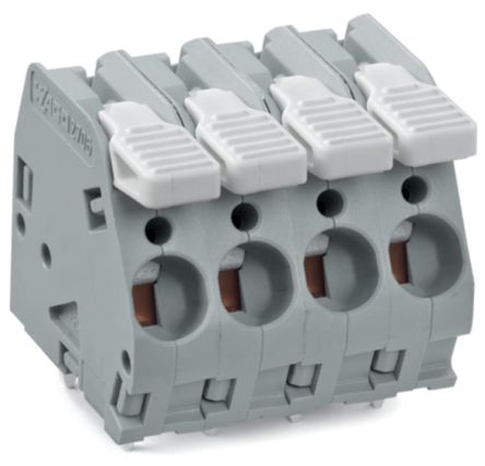 WAGO 2706 Series PCB Connector, 3-Contact, 7.5 mm Pitch, Through Hole, 1 Row