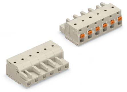 WAGO 2721 Series Plug-in Connector Female Cage Clamp, 8-Pole, 16A, 8-Way