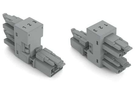 WAGO 890 Series Plug-in Connector Female, 3-Pole, 16A, 3-Way, IP20, IP40
