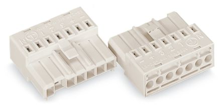 WAGO 267 Series Plug-in Connector Female Wire, 7-Pole, 16A, 7-Way
