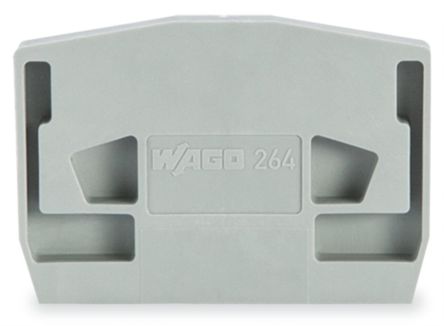 WAGO 264 Series End Plate for Use with Rail Mount Terminal Blocks