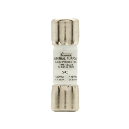 Eaton 15A Time Delay Cartridge Fuse, 0.41 x 0.41 in