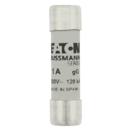 Eaton 1A gG/gL Ceramic Cartridge Fuse, 10 x 38 mm