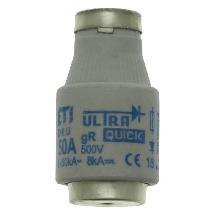 Eaton 50A D3 Bottle Fuse, gR, 500V