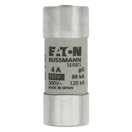 Eaton 4A Cartridge Fuse, 22 x 58 mm