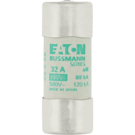 Eaton 32A AM Ceramic Cartridge Fuse, 22 x 58 mm