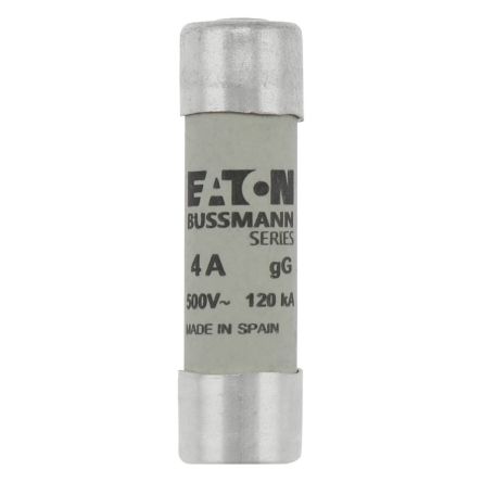 Eaton 4A Cartridge Fuse, 14 x 51 mm