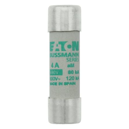 Eaton 4A AM Ceramic Cartridge Fuse, 14 x 51 mm