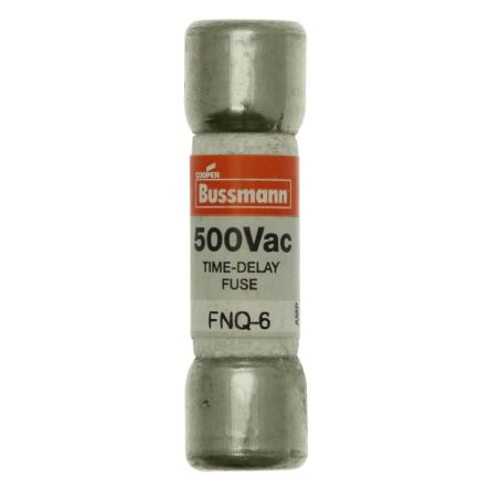 Eaton 6A Cartridge Fuse, 1.5 x 0.41 in