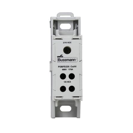 Eaton Distribution Block, 600V ac/dc, 175A, Grey