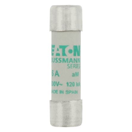 Eaton 6A AM Ceramic Cartridge Fuse, 10 x 38 mm