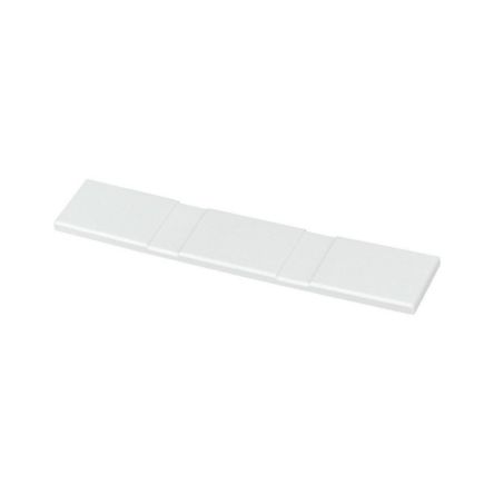 Eaton Thermoplastic Shroud End Shroud, 166mm W, 25 mm L for Use with System For Flat Busbar, 60 mm System, BBS-3/FL,