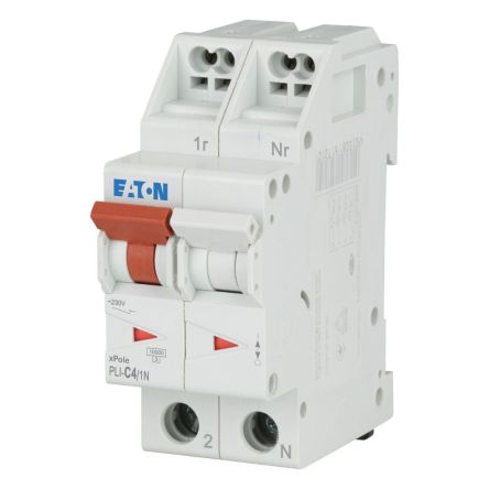 Eaton Eaton Moeller Miniature Circuit Breaker, 1-Pole, 4A, Type C, 230V ac AC, 10 kA Breaking Capacity