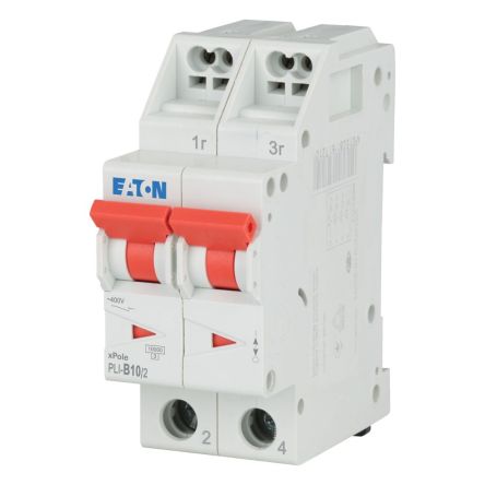 Eaton xPole Eaton Moeller Miniature Circuit Breaker, 2-Pole, 10A, Type B, 400V ac AC, 10 kA Breaking Capacity