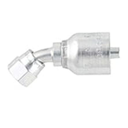 Parker, 13777-10-8 Stainless Steel Steel Hydraulic Fitting, Female, 45 °, DKJ 45° 0.625in