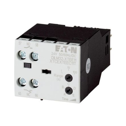 Eaton DILM Series Timer Relay, 2-Contact, 24 V dc 24V ac, 0.05 to 1 s, 1 NO/1 NC Switch Configuration