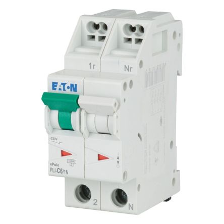 Eaton Eaton Moeller Miniature Circuit Breaker, 1-Pole, 6A, Type C, 230V ac AC, 48 V dc DC, 10 kA Breaking Capacity