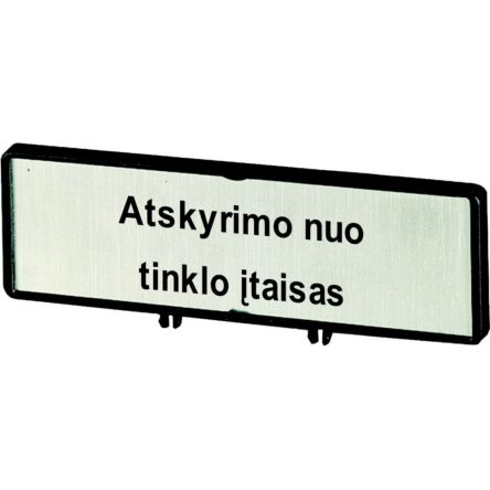 Eaton Label for Use with T5, P3, T5B, Pre-printed "Supply Disconnecting Device