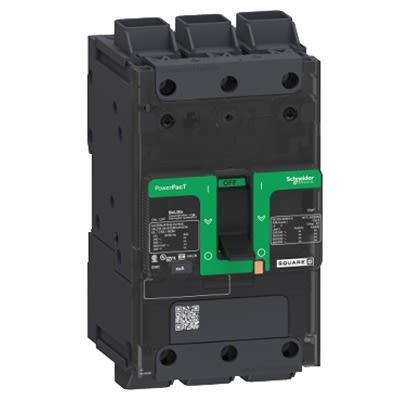 Schneider Electric, ComPact New Generation, PowerPact Molded Case Circuit Breaker 3-Pole 20A, Breaking Capacity 100 kA,