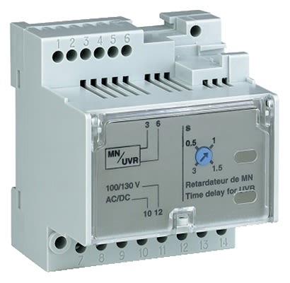 Schneider Electric Lv833681 Series Timer Relay, 130 V dc 130V ac, 0.5 to 3 s
