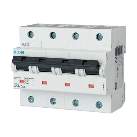 Eaton xEffect xEffect - AZ MCB Miniature Circuit Breaker, 4-Pole, 20A, Type B, 400V ac AC, 25 kA Breaking Capacity