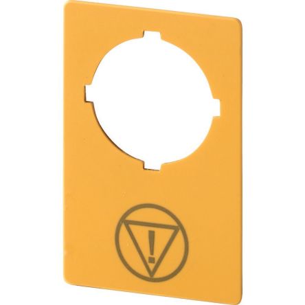 Eaton Label for Use with M22 Pushbuttons, Pre-printed "Emergency Stop