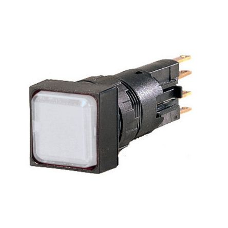 Eaton, RMQ16, Panel Mount White LED Indicator, 16 mm Cutout, IP65, Square, 24V