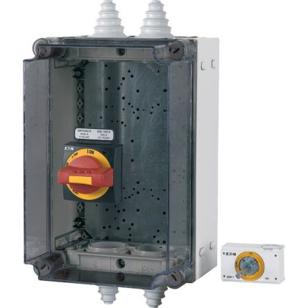 Eaton xEnergy Safety Ci Series Yellow, Red Plastic General Purpose Enclosure, IP65, IK10, IK08 375 mm, 225 mm, 250 mm