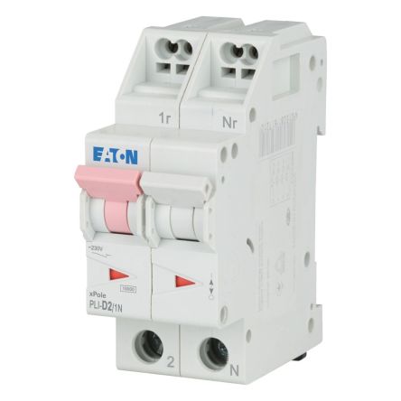 Eaton Eaton Moeller Miniature Circuit Breaker, 2-Pole, 2A, Type D, 230V ac AC, 10 kA Breaking Capacity