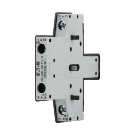 Eaton Auxiliary Contact Module, 2 Contact, 1 NO/1 NC, DILH, Side, 199560 DILH800-XHI11V-SI