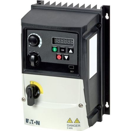Eaton Variable Speed Drive, 0.37 kW, 3 Phase, VFD DC1 Series 10V 36 A