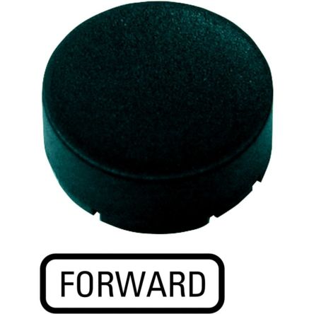 Eaton Button Plate for Use with Push Button, Pre-printed "FORWARD