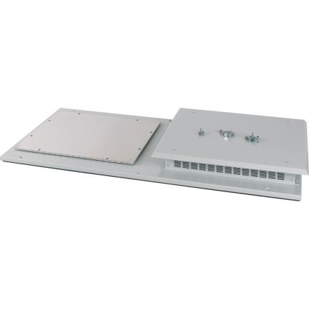 Eaton Steel Powder Coated Ventilated Roof Plate, 482mm W, 907 mm L for Use with Enclosure Mounting