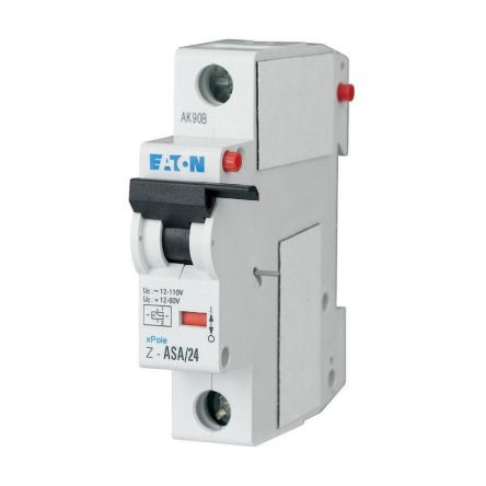 Eaton Shunt Release, 2 Contact, 1 NO/1 NC, Eaton Distribution, Top Hat Rail, 15 A, 248286 Z-ASA/24