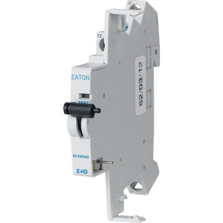 Eaton Auxiliary Contact, 2 Contact, 1 CO/1 NC, NMZ, 6 A, 265620 Z-HD