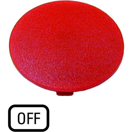 Eaton Button Plate for Use with Push Button, Pre-printed "OFF