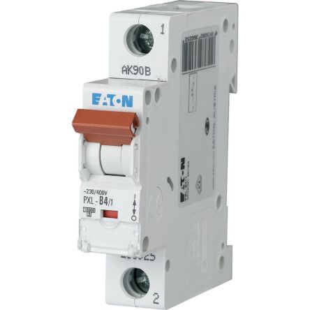 Eaton xPole - PXL PXL Miniature Circuit Breaker, 1-Pole, 4A, Type B, 230V ac AC, 10 kA Breaking Capacity