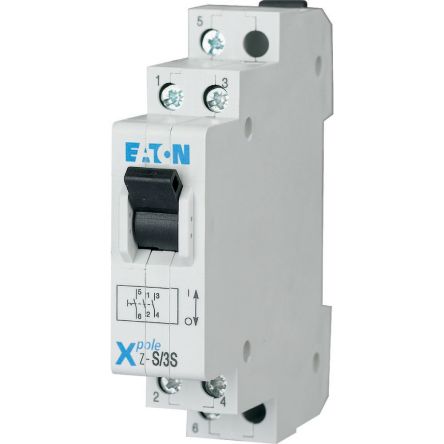 Eaton 4-Pole DIN Rail Isolator Switch -, IP40, 20A, 0 W