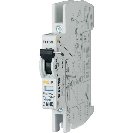 Eaton Auxiliary Contact, 2 Contact, 2 CO, NMZ, Top Hat Rail, 4 A, 5V, 248434 Z-NHK