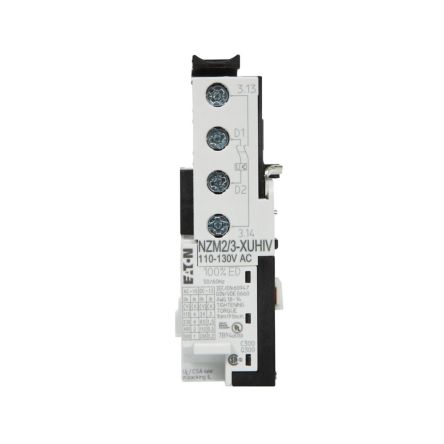 Eaton Undervoltage Release, 2 Contact, 2 NO, NMZ, 259598 NZM2/3-XUHIV480-525AC