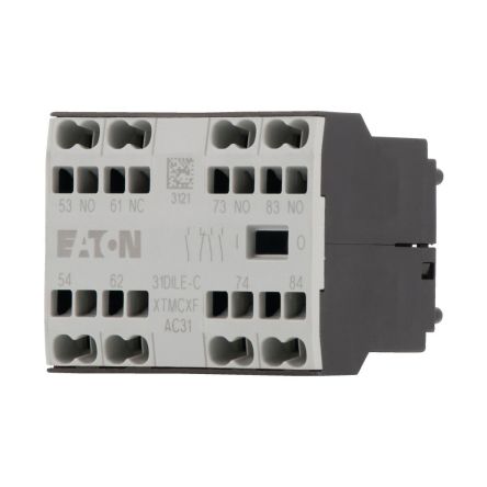 Eaton Auxiliary Contact, 4 Contact, 3 NO/1 NC, Front, 2.5 A, 300V, 230262 31DILE-C