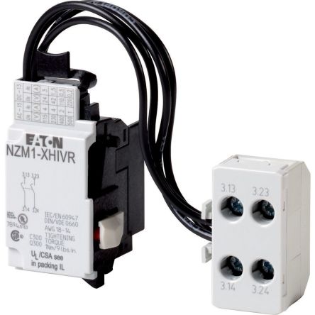 Eaton Auxiliary Contact, 2 Contact, NO, Screw, 292195 NZM1-XHIVR
