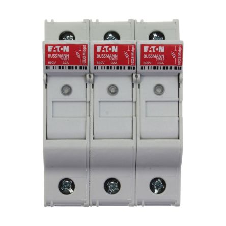 Eaton 30A Fuse Holder for 10 x 38 mm, 4P-Pole, 690V