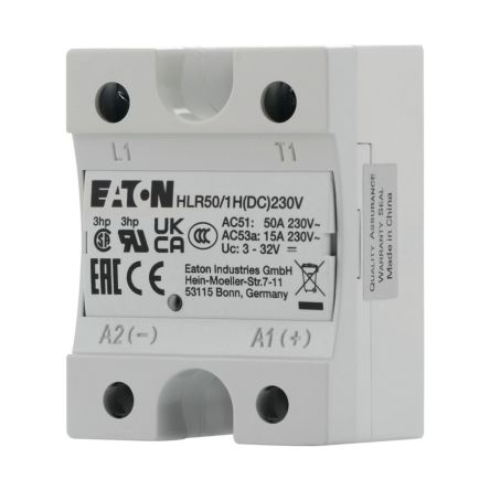 Eaton HLR Series Solid State Relay, 50 A Load, Chassis Mount, 265 V ac Load, 32V dc Control