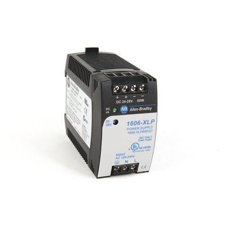 Allen Bradley 1606 Power Supply DIN Rail Power Supply 100V ac AC Input 24V, 2.5 A Output DC 60 W