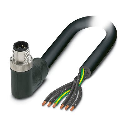 Phoenix Contact 14149, 10 m 6 Core Power Cable, Black, Grey Polyvinyl Chloride 85 °C