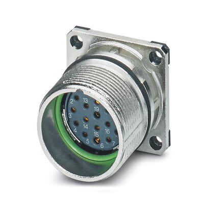 Phoenix Contact Circular Connector, 19 Contacts, Front, M23 Connector, Socket, Female, IP67, CA Series